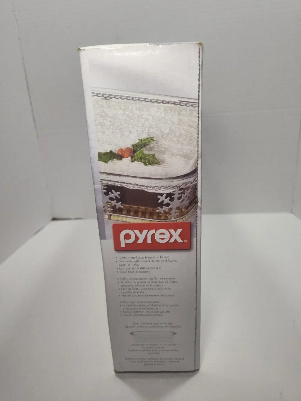 Pyrex Limited Edition 2 Pc Serveware Set 9x13 Glass Dish Snowflake NEW Sealed